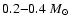 $0.2{-}0.4~M_\odot$