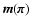 $\vec{m}(\vec{\pi})$