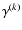 $\gamma^{(k)}$