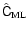 $\hat{\tens{C}}_{\rm ML}$