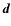 $\vec{d}$