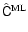 $\hat{\tens{C}}^{\rm ML}$