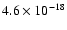 $4.6\times 10^{-18}$