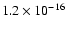 $1.2\times 10^{-16}$