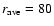 $r_{\rm ave} = 80 $