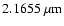 $2.1655~\ensuremath{\mu\mbox{m}} $