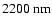 $2200~\mbox{nm}$