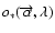 $o_{*}(\overrightarrow{\alpha},\lambda)$