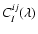 $C^{ij}_{I}(\lambda)$