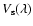 $V_{\rm s}(\lambda)$