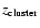 $z_{\rm cluster}$