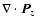 $\nabla\cdot\vec{ P}_{z} $