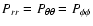 $P_{rr}=P_{\theta\theta}=P_{\phi\phi}$