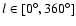 $l \in [0^\circ,360^\circ]$