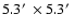 $5.3\hbox{$^\prime$ }\times5.3\hbox{$^\prime$ }$