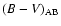 $(B-V)_{\rm AB}$