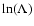 $\ln(\Lambda)$