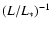 $\left(L/L_{*}\right)^{-1}$