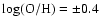 $\rm log(O/H) = \pm 0.4$
