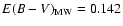 $E(B-V)_{\rm MW} = 0.142$
