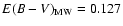$E(B-V)_{\rm MW} = 0.127$
