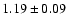 $1.19 \pm 0.09$