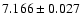 $7.166 \pm 0.027$