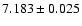 $7.183 \pm 0.025$