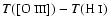 $T([\hbox{O {\sc iii}}])-T(\hbox{H {\sc i}})$