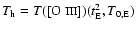 $T_{\rm
h}=T([\hbox{O {\sc iii}}])(t^2_{\rm E},T_{0,{\rm E}})$