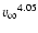 ${v_{\infty}}^{4.05}$