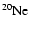 $\rm {}^{20}\kern-0.6ptNe$