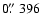 $0\hbox{$.\!\!^{\prime\prime}$ }396$
