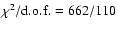 $\chi^{2}{\rm /d.o.f.} = 662/110$