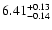 $\rm 6.41^{+0.13}_{-0.14}$
