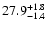 $\rm 27.9^{+1.8}_{-1.4}$