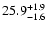 $\rm 25.9^{+1.9}_{-1.6}$