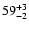 $\rm 59^{+3}_{-2}$