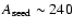 $A_{\rm seed} \sim 240$