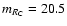 $m_{R_{\rm C}} = 20.5$