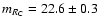 $m_{R_{\rm C}} = 22.6 \pm 0.3$