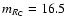 $m_{R_{\rm C}} = 16.5$