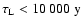 $\tau_{\rm L} < 10~000~\rm {y}$