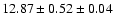 $ 12.87 \pm 0.52 \pm 0.04 $