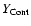 $Y_{\rm Cont}$
