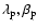$\lambda_{\rm p}, \beta_{\rm p}$
