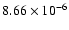 $8.66\times 10^{-6}$