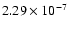 $2.29\times 10^{-7}$