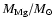 $M_{{\rm Mg}}/M_{\odot}$