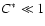 $C^{\ast}\ll
1$